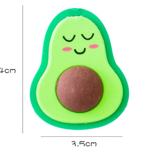 Yummy Avocado Eraser - 2 pcs - Picture 8 of 8